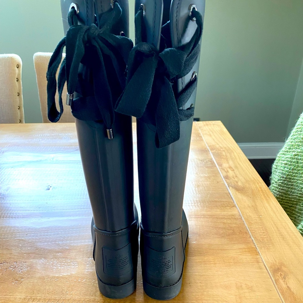 Coach Fleece Lined Rain Boots